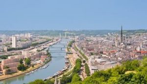 L'image de la ville de Rouen (Seine-Maritime) où se trouve le centre de formation professionnel RH Reflex