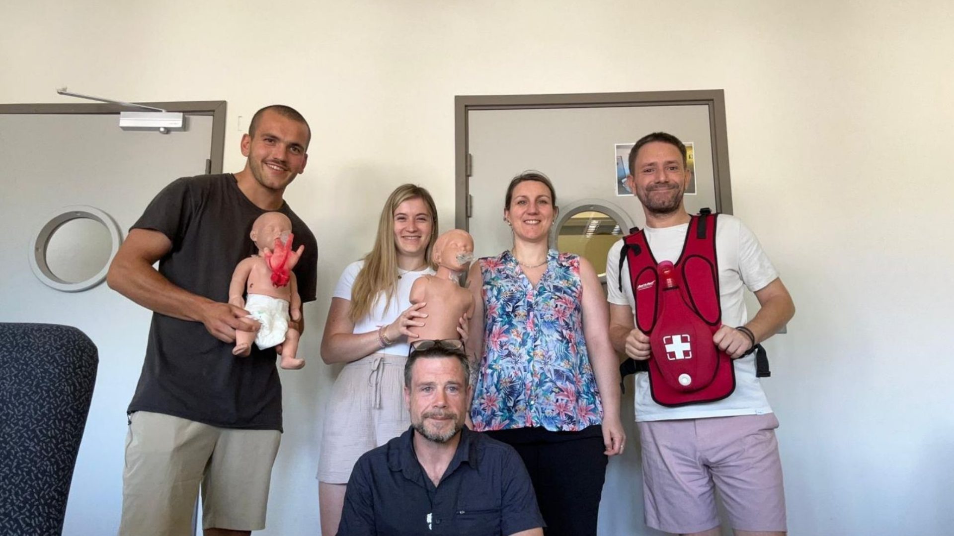 Remise des diplômes à l’équipe à l’issue de la formation Sauveteur Secouriste du Travail.