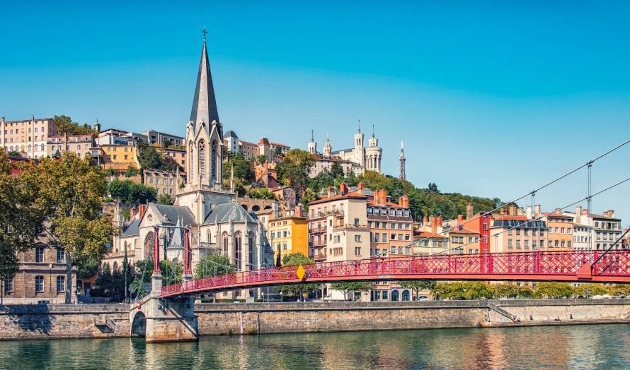 L'image de la ville de Lyon (Rhône) où se trouve le centre de formation professionnel RH Reflex